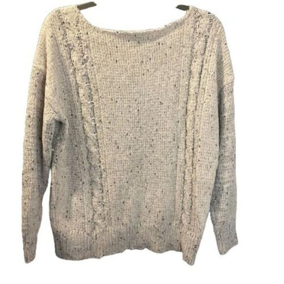 Aqua Women Pullover Super‎ Soft Sweater Cable-Knit Chenille Top Small NWT - Picture 4 of 6